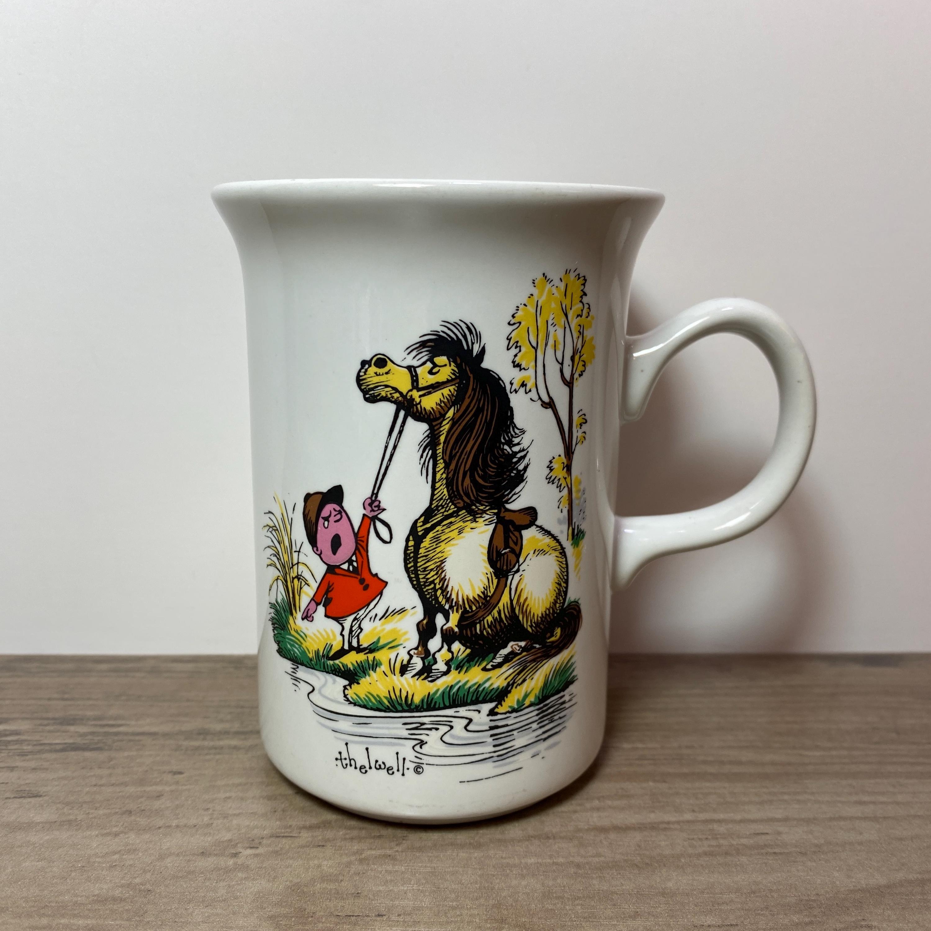 Norman Thelwell Pony Club Mug Cup Grays Horse Riding Funny