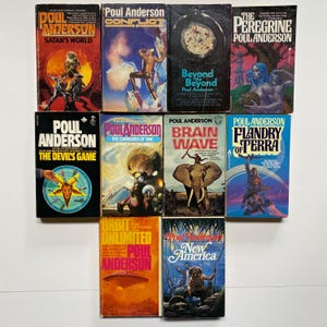 Poul Anderson Science Fiction Collection 1960s-1980s Paperback Lot of 10 Books