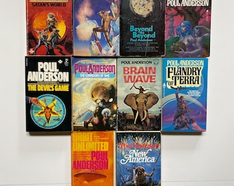 Poul Anderson Science Fiction Collection 1960s-1980s Paperback Lot of 10 Books