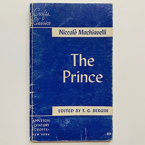 The Prince by Niccolo Machiavelli 1947 Paperback Book  Appleton Century Crofts New York Edition Classic Political Philosphy