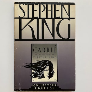Carrie by Stephen King 1991 Softcover Book 1st Print Plume Collectors Edition Horror