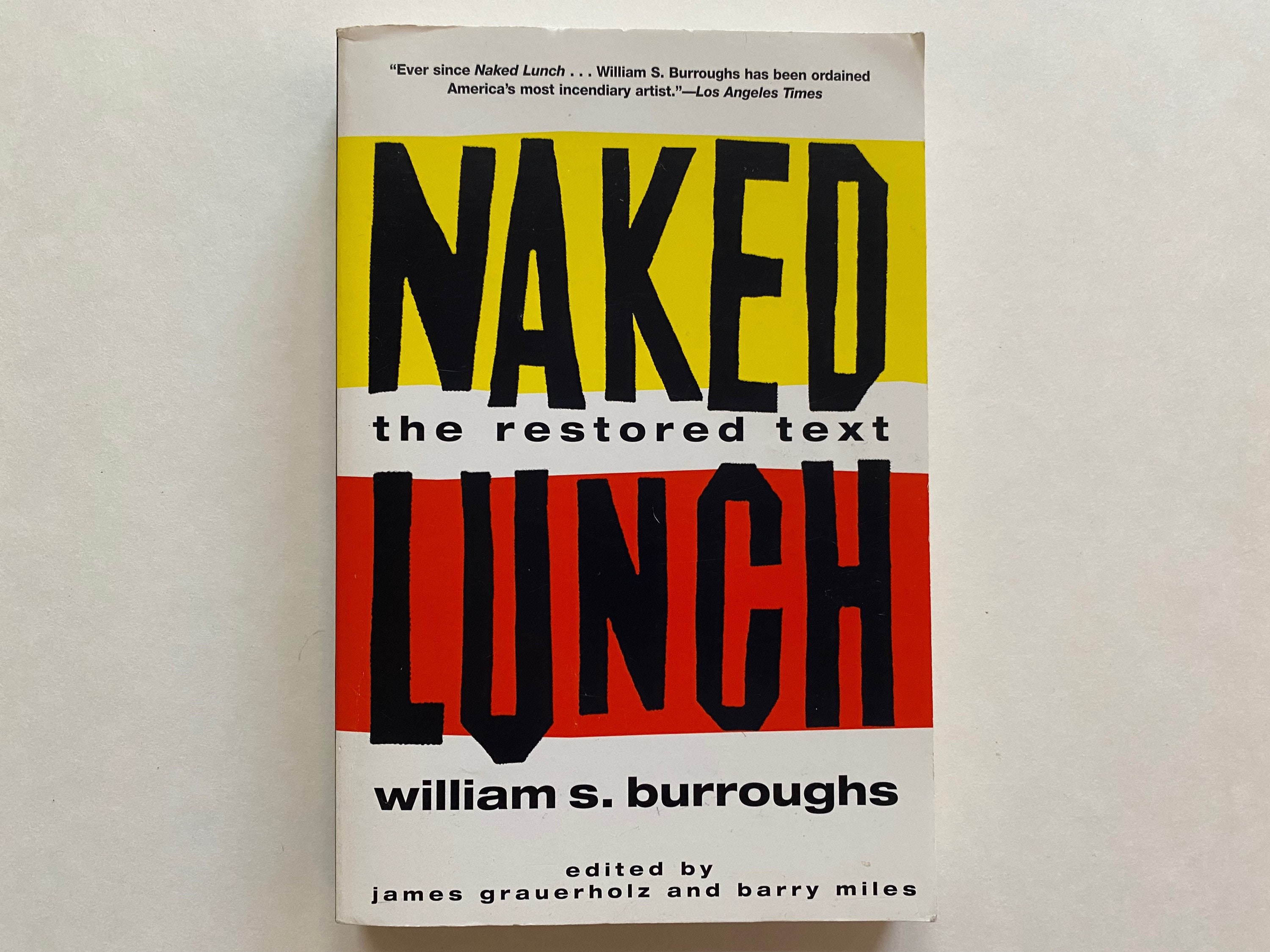 中古】 Naked Lunch: The Restored Text/GROVE ATLANTIC/William