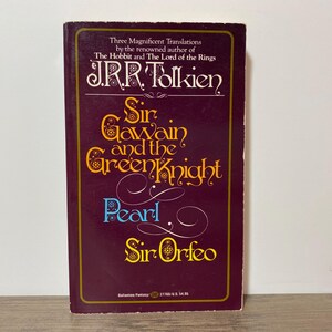 Sir Gawain and the Green Knight J.R.R. Tolkien 1992 Ballantine Paperback Pearl Sir Orfeo Medieval Literature