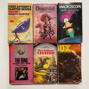 Piers Anthony Science Fiction Lot of 6 Paperback Vintage Books