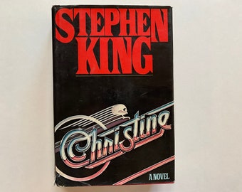 Christine by Stephen King (1983) Hardcover Viking Press Canadian Edition with Dust Jacket | Vintage Horror Novel