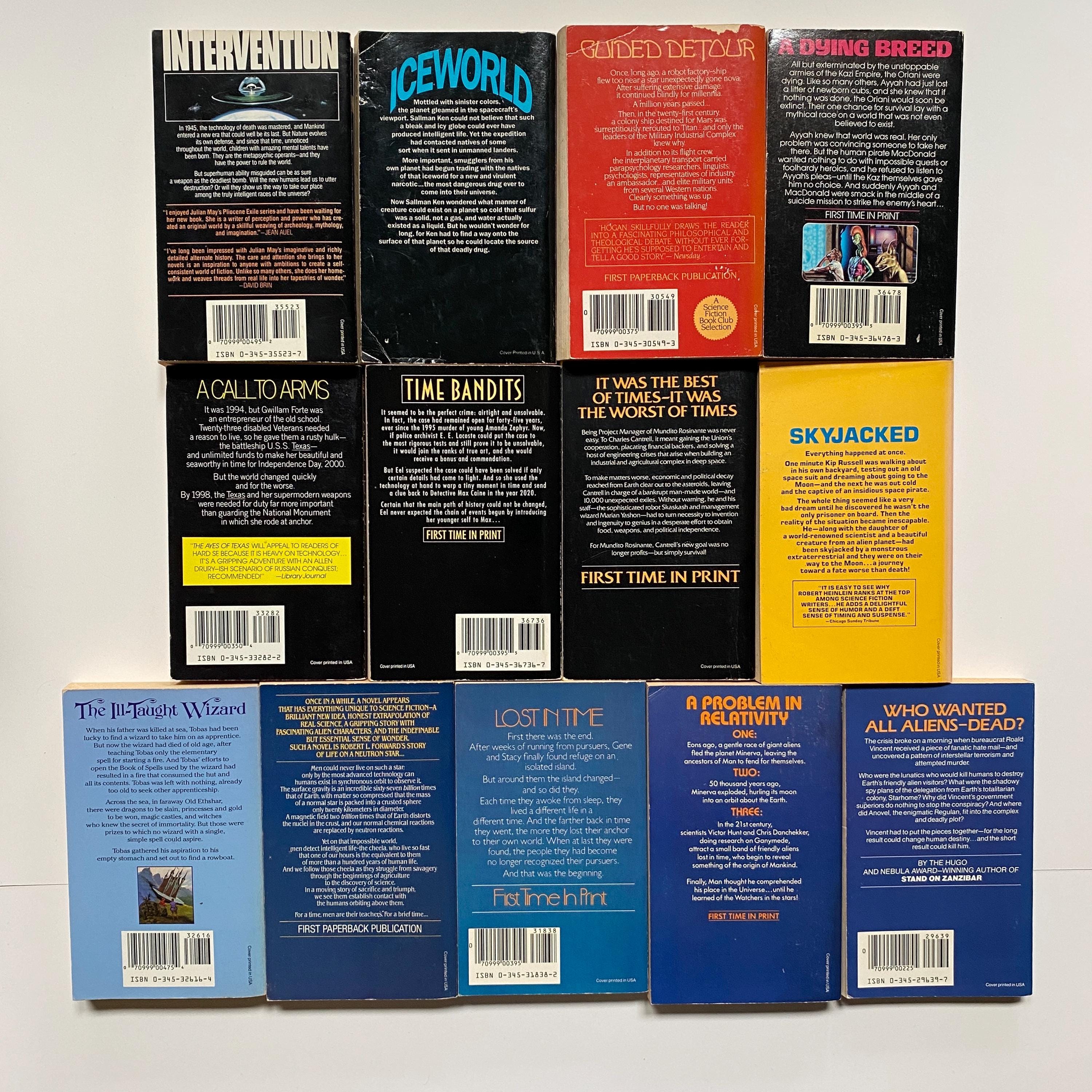 Del Rey Sci-fi Book Collection Lot – 13 Vintage 1980s–1990s Paperbacks ...