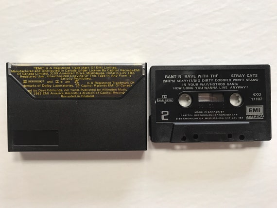 Stray Cats Rant N' Rave 1983 Vintage Cassette Tape Tested Working