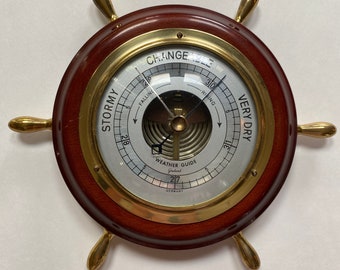 Vintage Taylor Fishing Guide Black Barometer 1960s Fisherman's