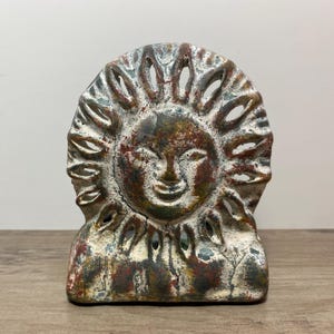Sun Celestial Candle Holder Votive Ceramic Vintage Home Decor
