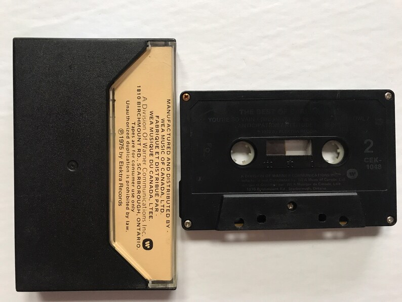 Carly Simon - the Best of - 1975 / Vintage Cassette Tape / Tested ...