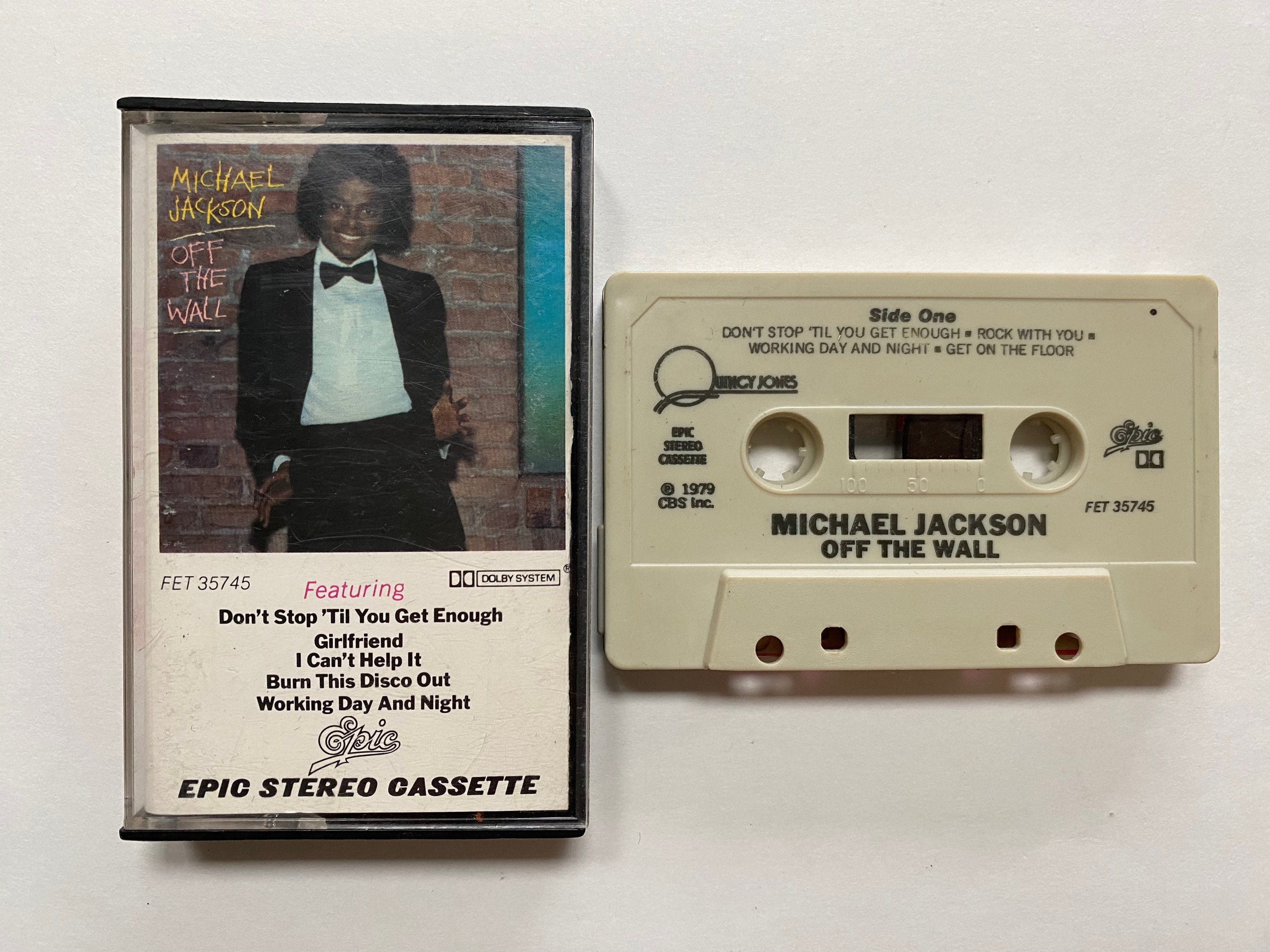 Michael Jackson off the Wall 1979 Audio Cassette Tape Quincy