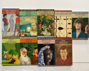 The Arden Shakespeare Paperback Lot – 9 Arden Editions, Methuen & Co, Vintage Scholarly Collection