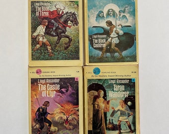 Lloyd Alexander Set of 4 Paperback Books Yearling Editions