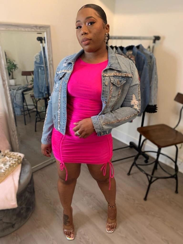 colorful rhinestone jacket