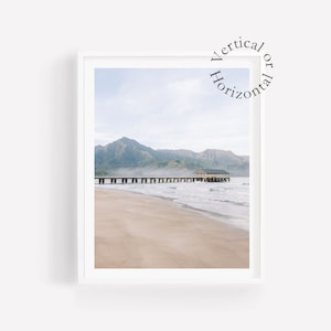 Hanalei Bay Print, Hawaii Wall Art, Kauai Print, Hawaii Photography, Hawaii Poster