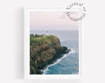 Kilauea Lighthouse Print: Kauai Hawaii Photography, Coastal Wall Art
