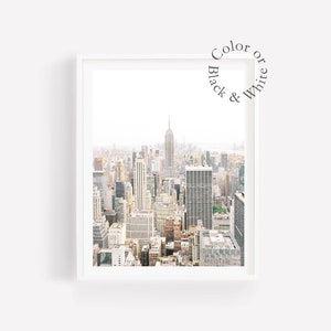 New York Print, Large Wall Art, New York City Skyline, NYC Photography, Manhattan Picture, New York City Wall Decor