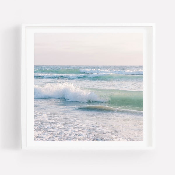 Beach Photography, Beach Print, Ocean Print, Coastal Wall Art, Square Photography Print