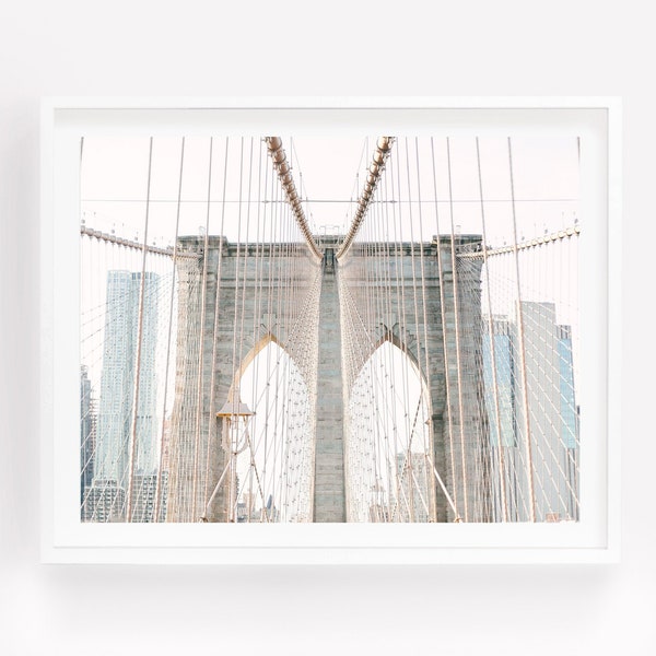Brooklyn Bridge Print, New York Photography, New York City Wall Art, New York Picture