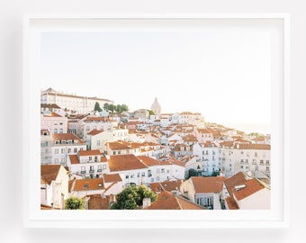 Lisbon Photography Print: Portugal Panoramic View Wall Art