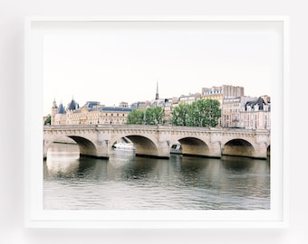 Paris Photography Print: Pont Neuf, River Seine Travel Wall Art