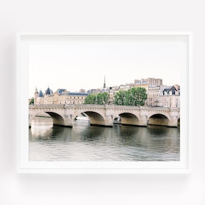 River Seine Photography, Paris Wall Art, Pont Neuf in Paris, Seine River Print, Paris Print, Paris Poster, Travel Wall Decor