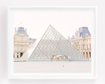 Louvre Museum Print: Paris Photography, Fine Art Wall Decor