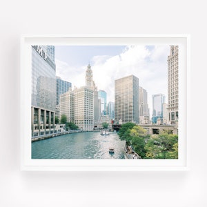 Chicago Riverwalk, Chicago Photography, Chicago Skyline, Chicago Print, Chicago Wall Art, Chicago Poster, Chicago Art, Chicago Picture