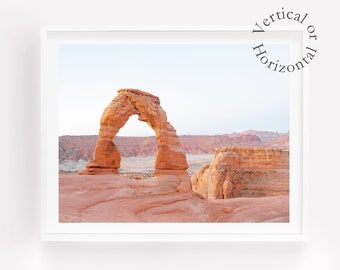 Utah Scenic Wall Art: Delicate Arch Landscape Photography Print