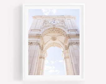 Lisbon Photography Print: Rua Augusta Arch, Portugal Wall Art