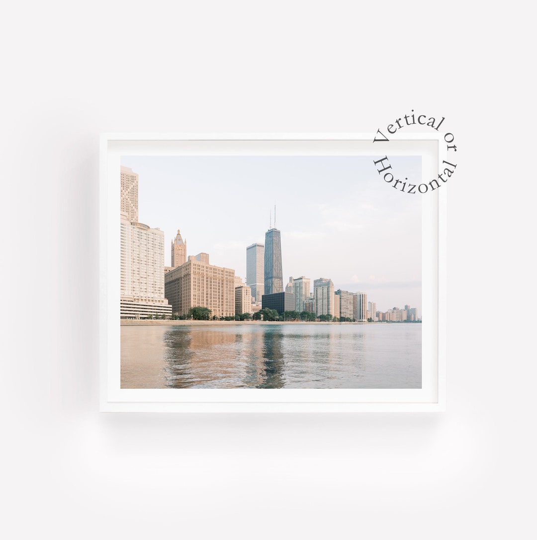 Chicago Skyline Photography Print: Lake Michigan Cityscape Wall Art - Etsy
