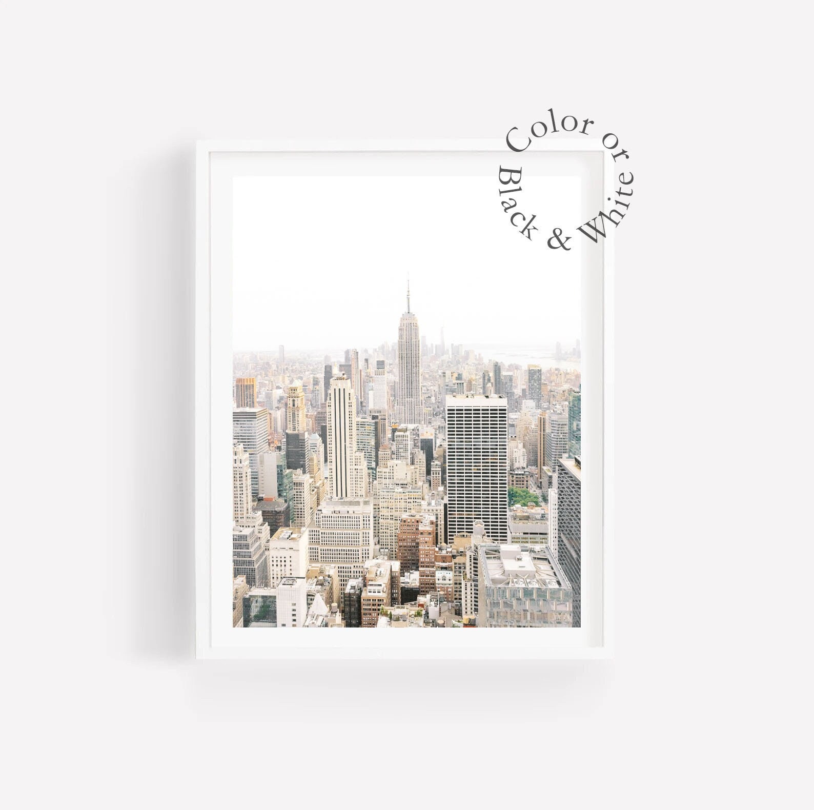 パステル画 パステル画 ニューヨーク