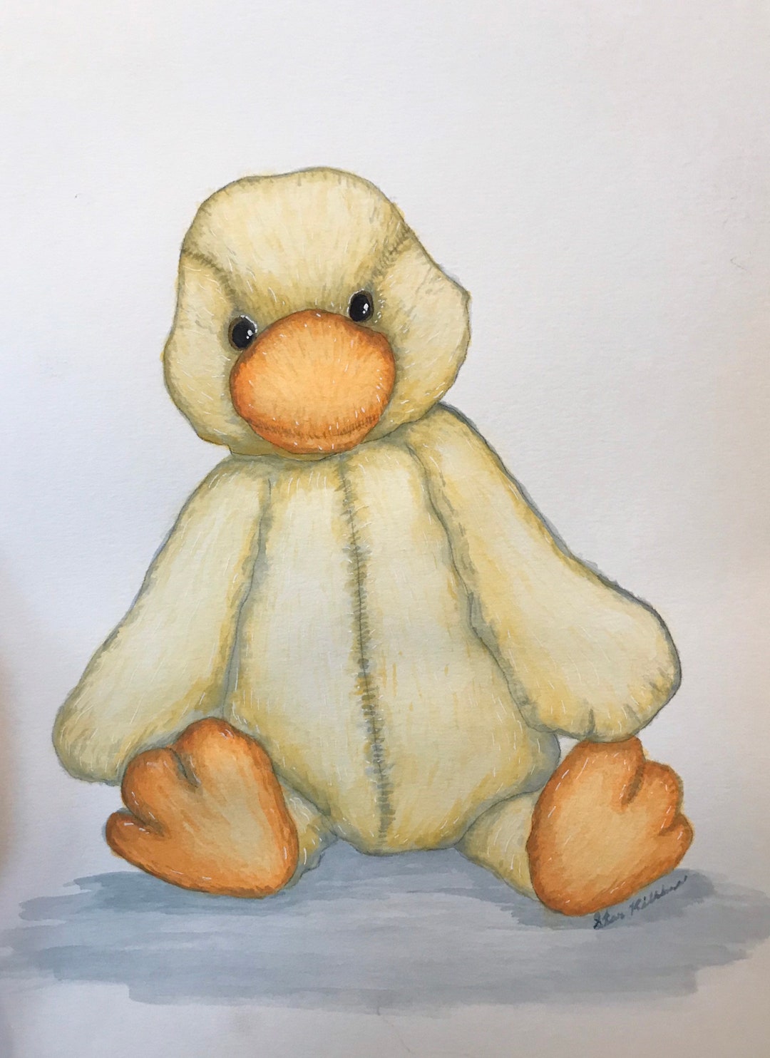 Custom Babys First Toy Painting, Shower Gift, Baby Shower Gift, Baby