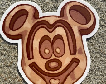 Mickey Waffle Sticker