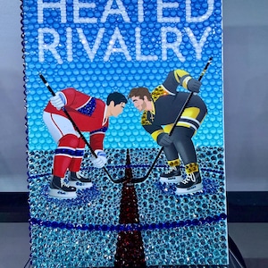 Bedazzled Heated Rivalry Paperback-Hockey Romance Book Cover-Rachel Reid
