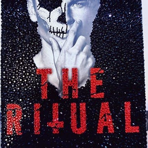 May include: A black and white image featuring a person with a skull design on their face. The text "THE RITUAL" is in red, along with the author's name, "SHANTEL TESSIER". The image is embellished with black and silver accents.