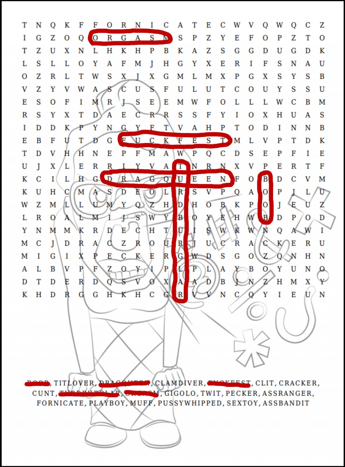 Best Dirty Word Search Ever For Adults Only Dirty Cussword | Etsy