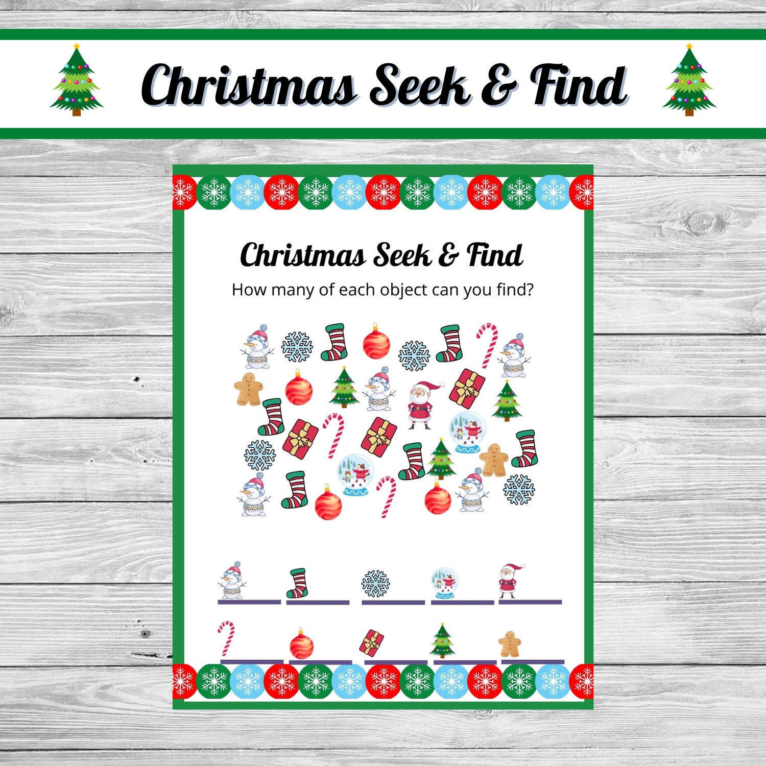 Christmas Seek And Find Printable