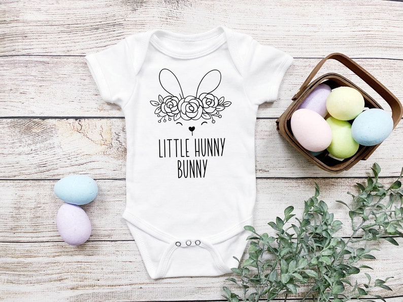 Easter Onesie Baby Girl Clothing Hunny Bunny Hunny Bunny Onesie Bodysuits Onesie Girls/' Clothing Easter Easter Outfit Gifts for Her