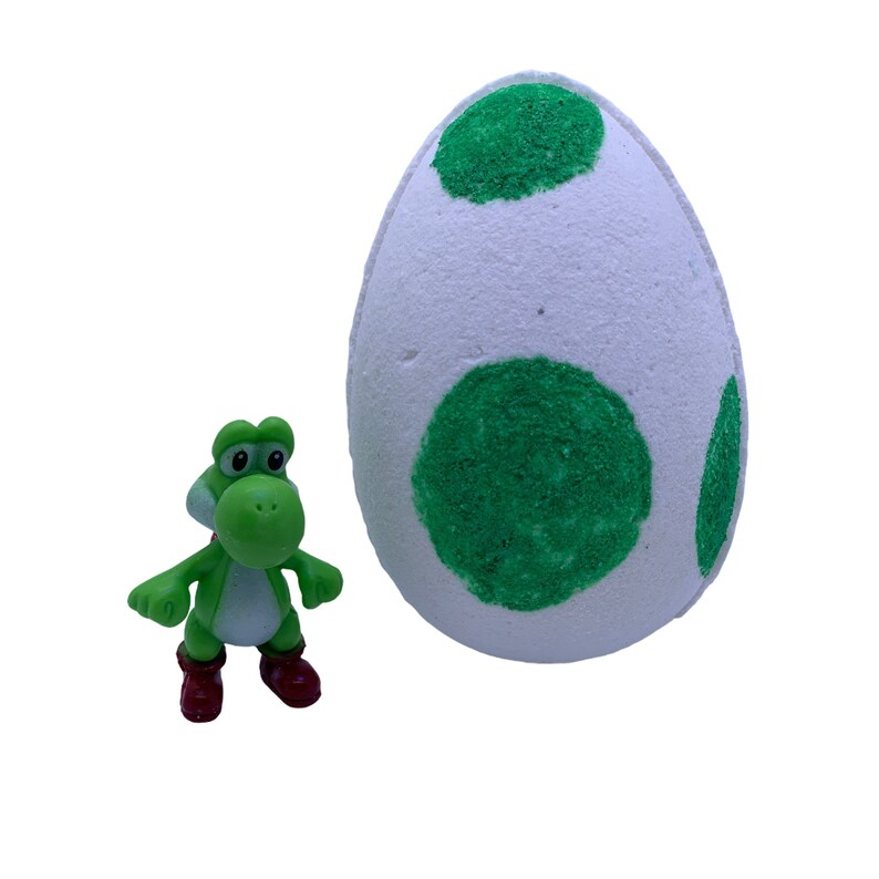 Yoshi Egg surprise toy Bath bomb 11.5 oz | Etsy