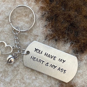 InterestPod You Have My Heart and My Ass - Personalized Keychain - Valentine Gift for Couple HA00