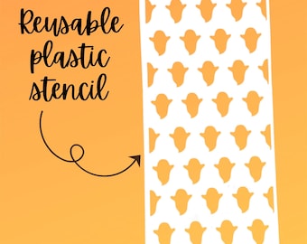 Ghost Stencil, Reusable Halloween Stencil, Fall Stencil For Painting, Ghost Template, Halloween Paint supplies, DIY Halloween Sign, Mylar