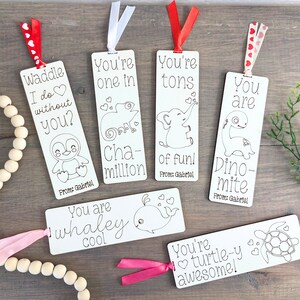 Candy Free Valentine, Valentines Bookmark, Classroom Bookmark ...