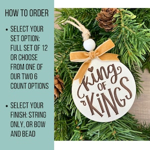 Order by choosing your ornament set and finish.