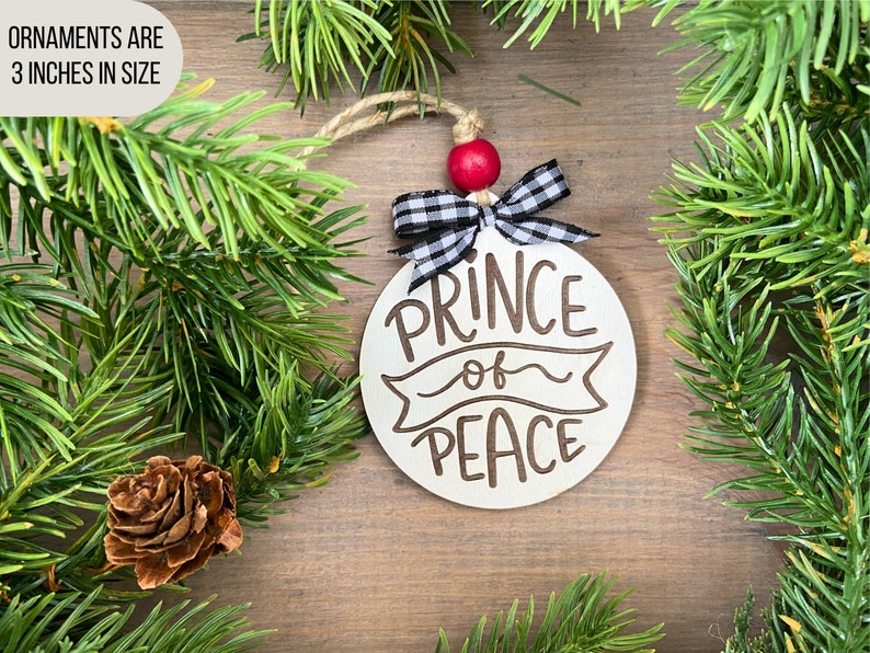 Each ornament is three inches large