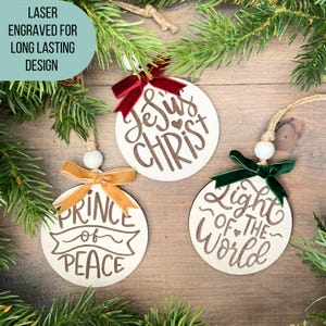 Our ornaments are laser engraved for long lasting design.