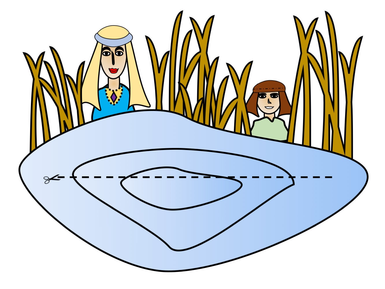Baby Moses on the Nile Printable Craft - Etsy