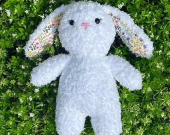 Gehaakte pluizige Bunny knuffeldier handgemaakte knuffel Amigurumi Plushie kwekerij speelgoed baby shower cadeau