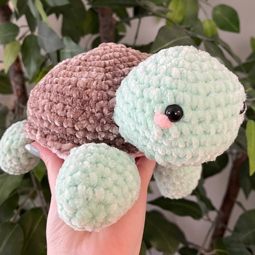 Crochet Turtle Amigurumi Plushie Stuffed Animal | Etsy