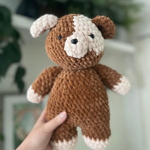 Padrão de cachorrinho de crochê amigurumi de pelúcia - Download digital em PDF - Arquivo PDF